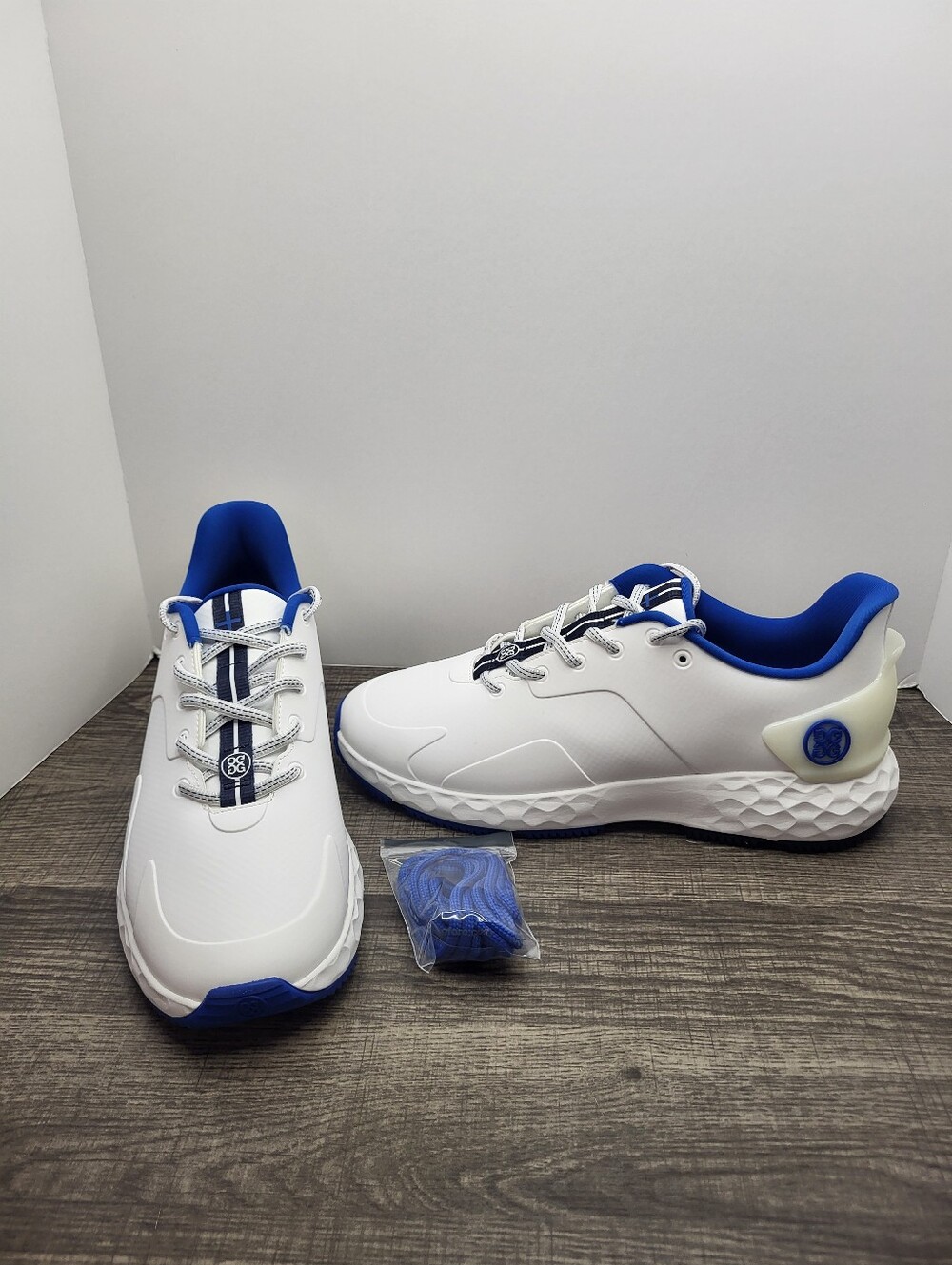 G/FORE MG4+ GOLF SHOE GMF000014-S/SUR WHITE / BLUE MENS SIZE 10 NEW